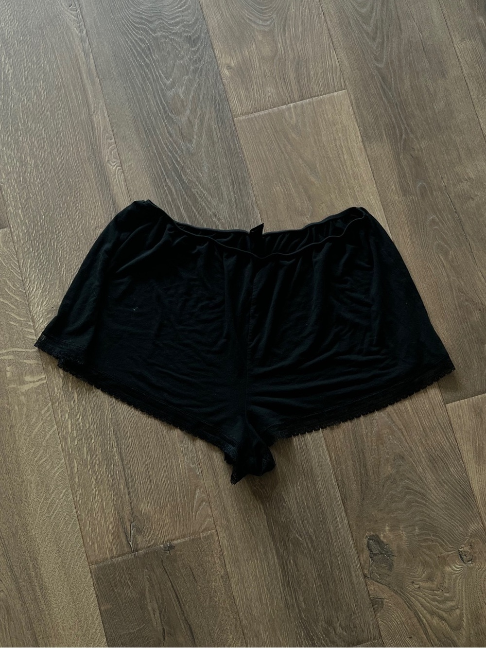 Victoria's Secret Black Satin-Style Sleep Shorts